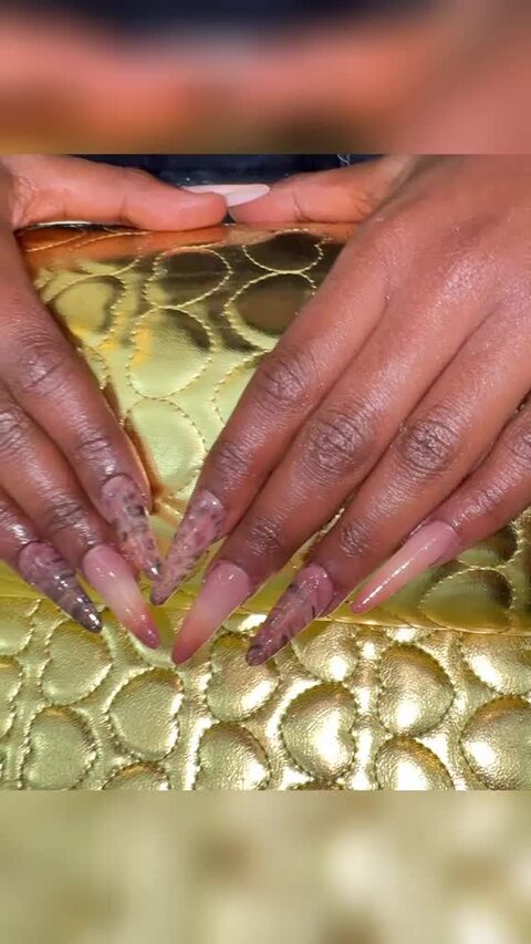 Nail art application video